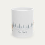Custom Shih Tzu Liver and White Christmas Santa Hat Mug