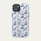 Rhodesian Ridgeback Blue Toile Phone case