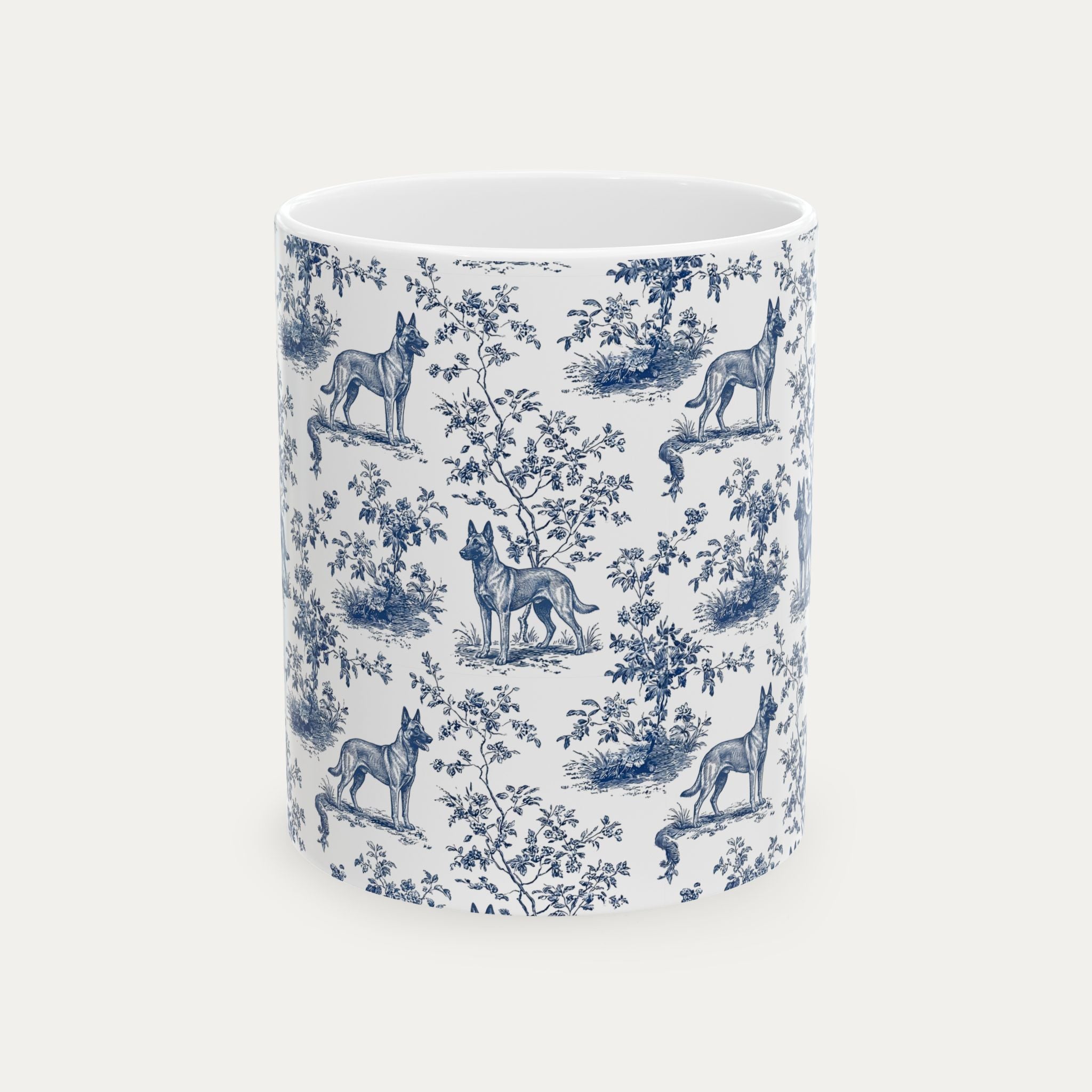 Belgian Malinois Blue Toile Mug