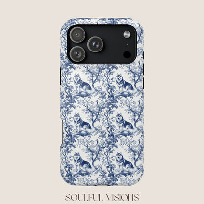 Husky Toile De Jouy Magnetic Phone Case