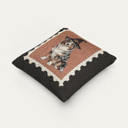 Australian shepherd Merle Halloween Woven Pillow