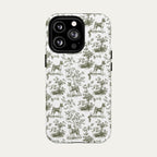 Basenji Sage Green Toile phone Case