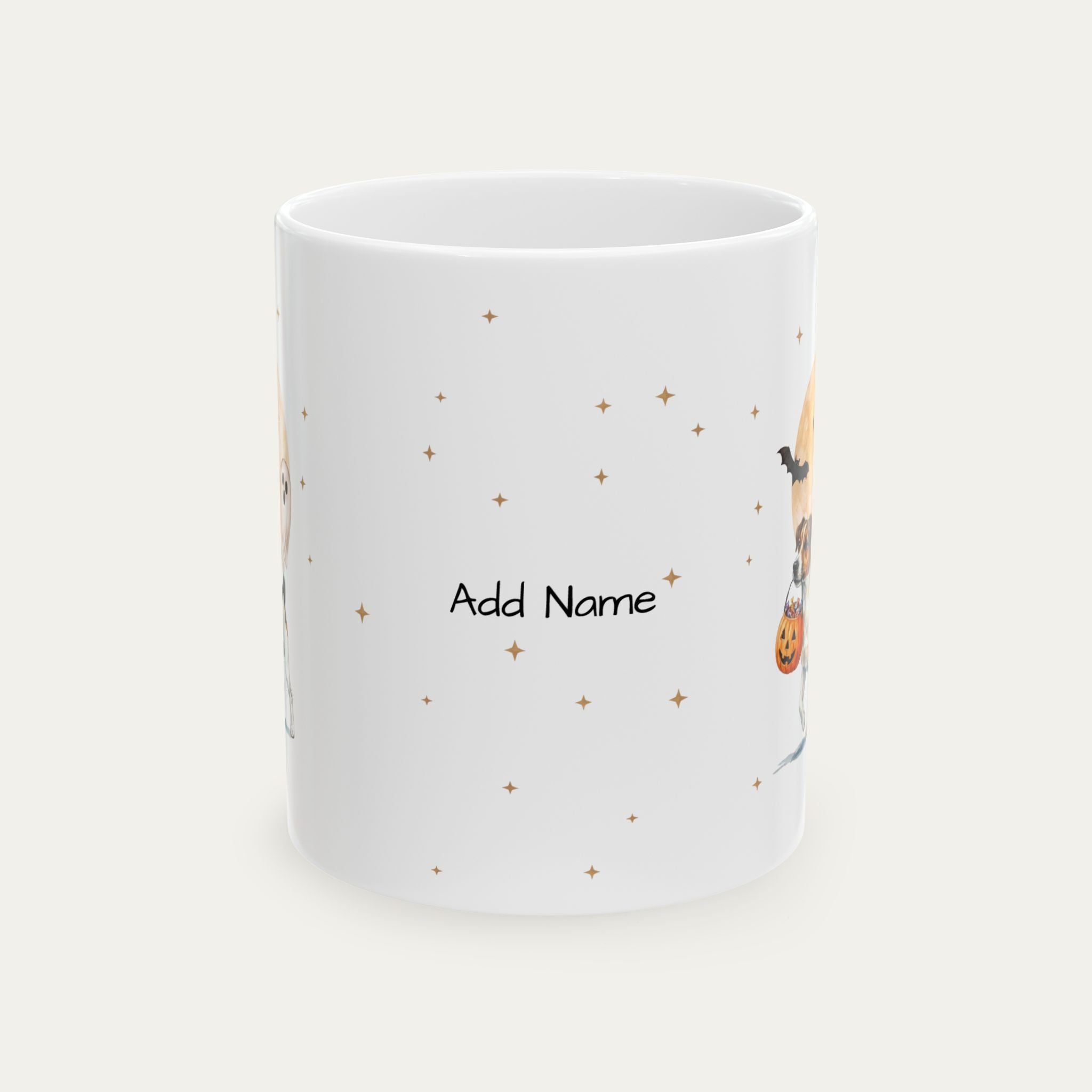 Custom Jack Russell Terrier Halloween mug