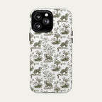 Bernedoodle Sage Green Toile phone Case