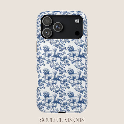 Shih Tzu Toile De Jouy Magnetic Phone Case