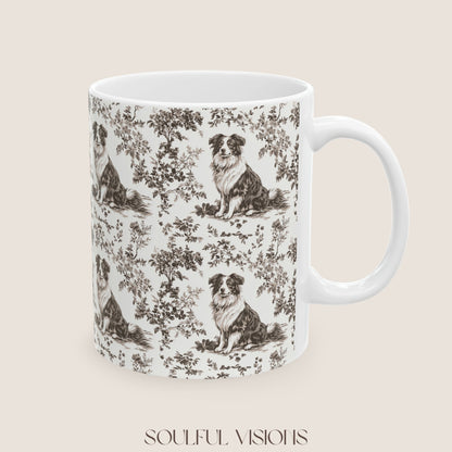 Australian Shepherd Toile de Jouy Mug