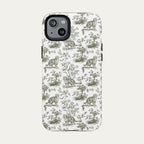 Scottish Fold Cat Sage Green Toile phone Case