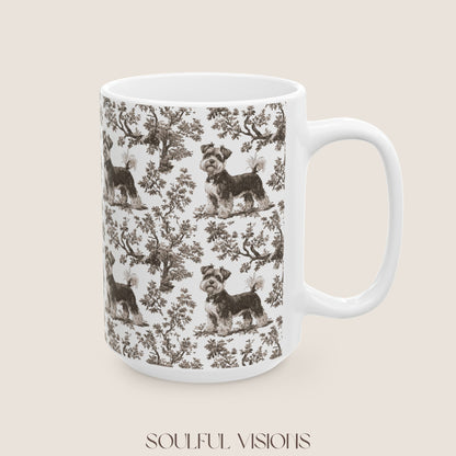 Miniature Schnauzer Toile de Jouy Mug