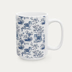 Shetland Sheepdog Blue Toile Mug