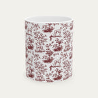 Sloughi Burgundy Toile Mug