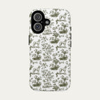 Saluki Sage Green Toile phone Case