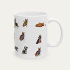 German Shepherd Halloween mug