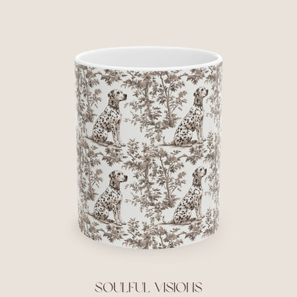 Dalmatian Toile De Jouy Mug