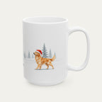Custom Golden Retriver Christmas Santa Hat Mug