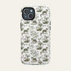 Border Collie Sage Green Toile phone Case