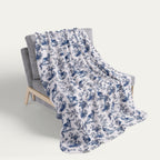 German Shepherd  Toile De Jouy Fleece Blanket