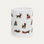 Labrador Chocolate Christmas Mug