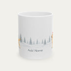 Custom Labrador Retriever Yellow Christmas Santa Hat Mug