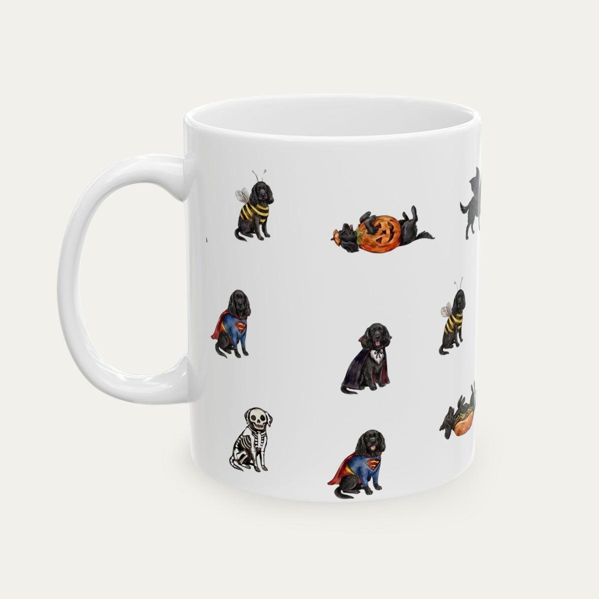 Cocker Spaniel Black Halloween mug