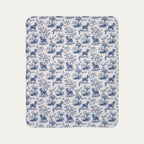 Schnauzer Toile De Jouy Fleece Blanket