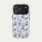 English Springer Spaniel Blue Toile Phone case