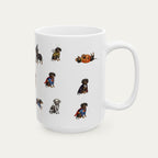 Dachshund SH Black and Tan Halloween mug