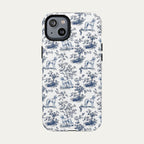 Saluki Blue Toile Phone case