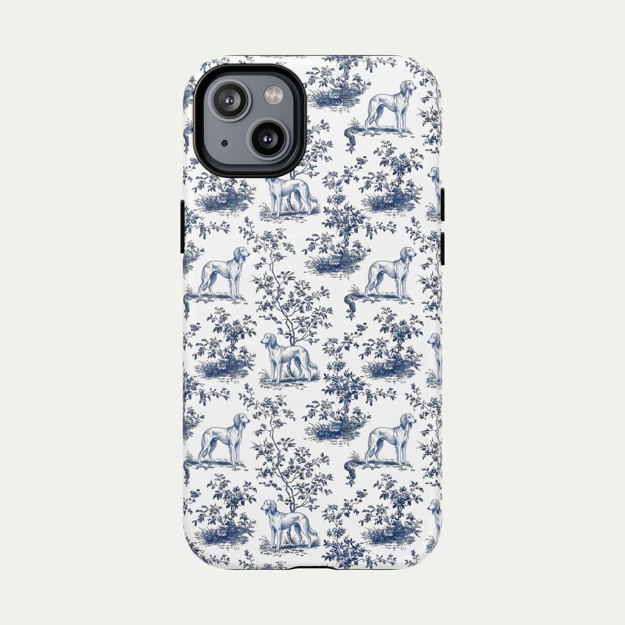 Saluki Blue Toile Phone case