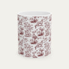 Golden Retriever Burgundy Toile Mug