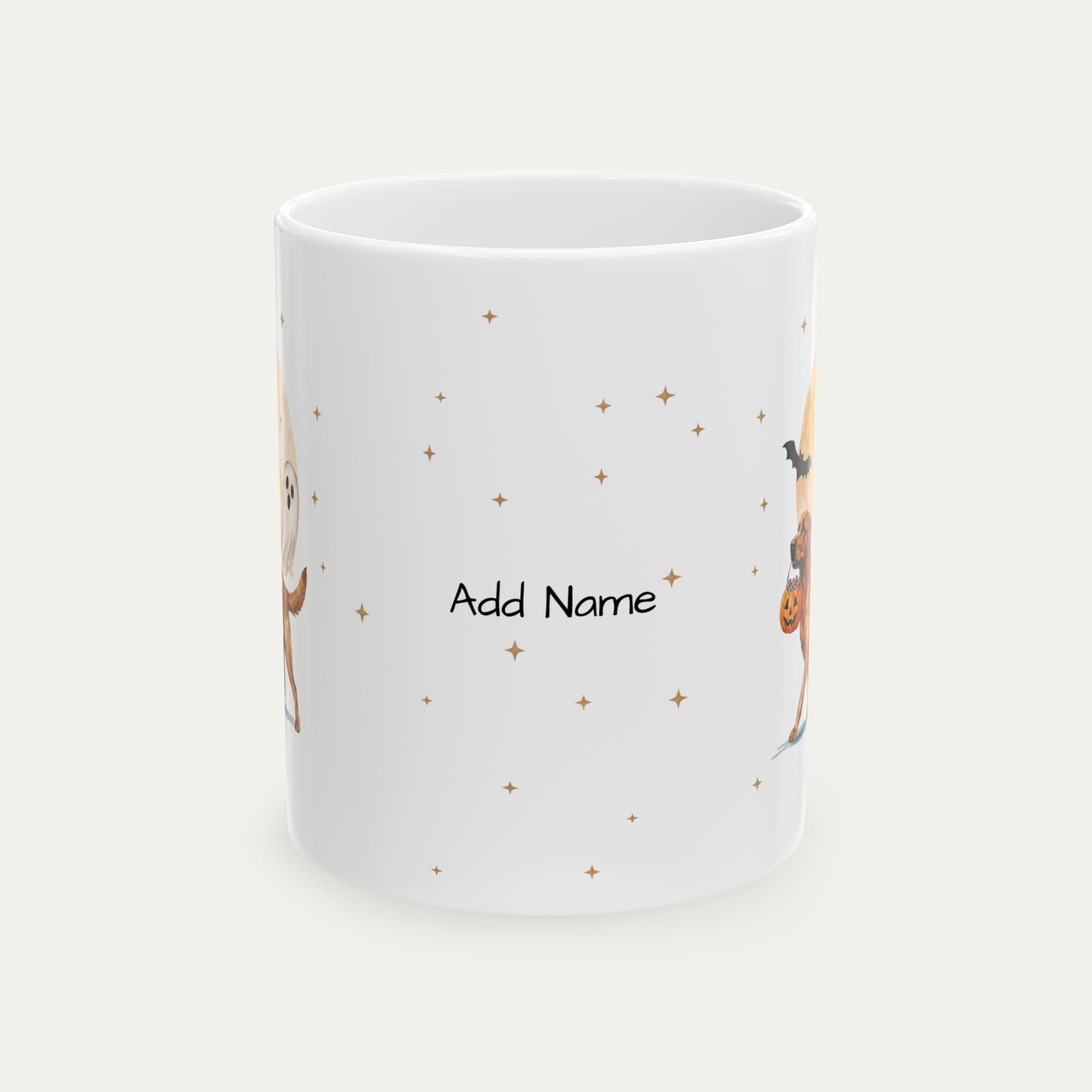 Custom Red Fox Labrador Halloween mug