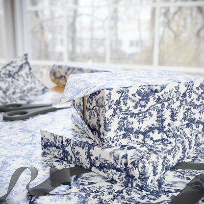 Jack Russell French Toile De Jouy Wrapping Paper