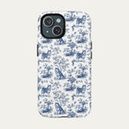 Alaskan Malamute Blue Toile Phone case
