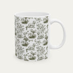 Westie Sage Green Toile Mug