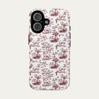 Sphynx Cat Burgundy Toile phone Case