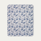 Cavalier Spaniel Toile De Jouy Fleece Blanket