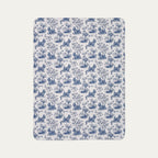 Scottish Terrier Toile De Jouy Fleece Blanket