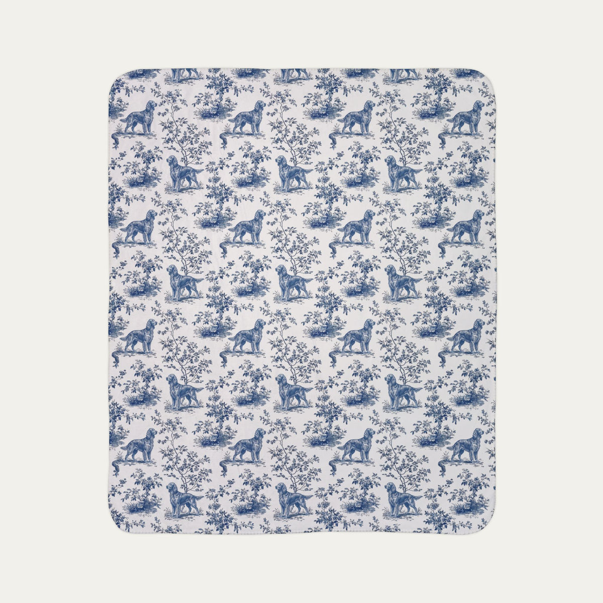 Irish Setter  Toile De Jouy Fleece Blanket