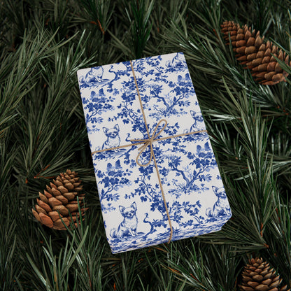 Chihuahua French Toile De Jouy Wrapping Paper