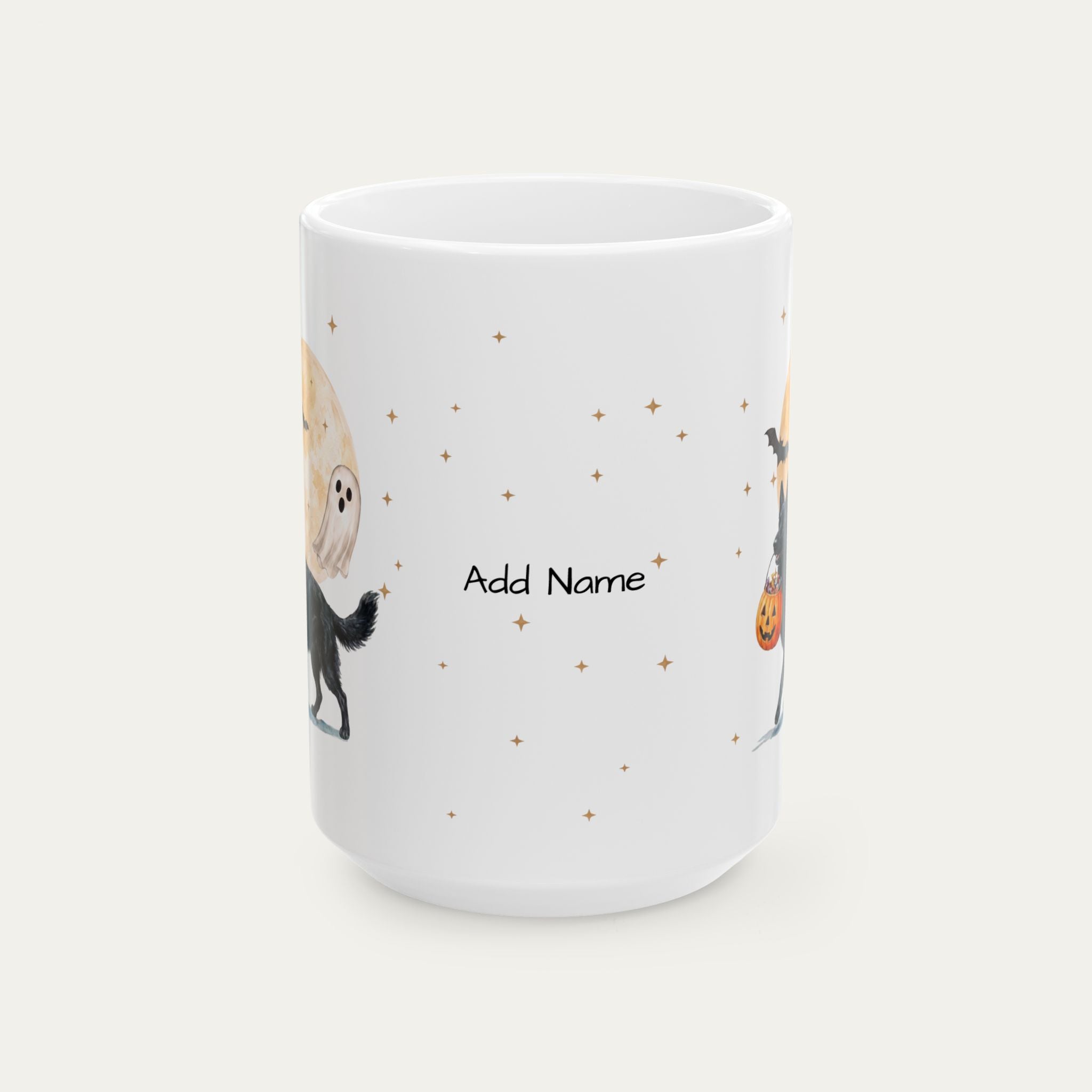 Custom German Shepherd Black Halloween mug