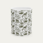 Rottweiler Sage Green Toile Mug