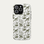 Bernedoodle Sage Green Toile phone Case