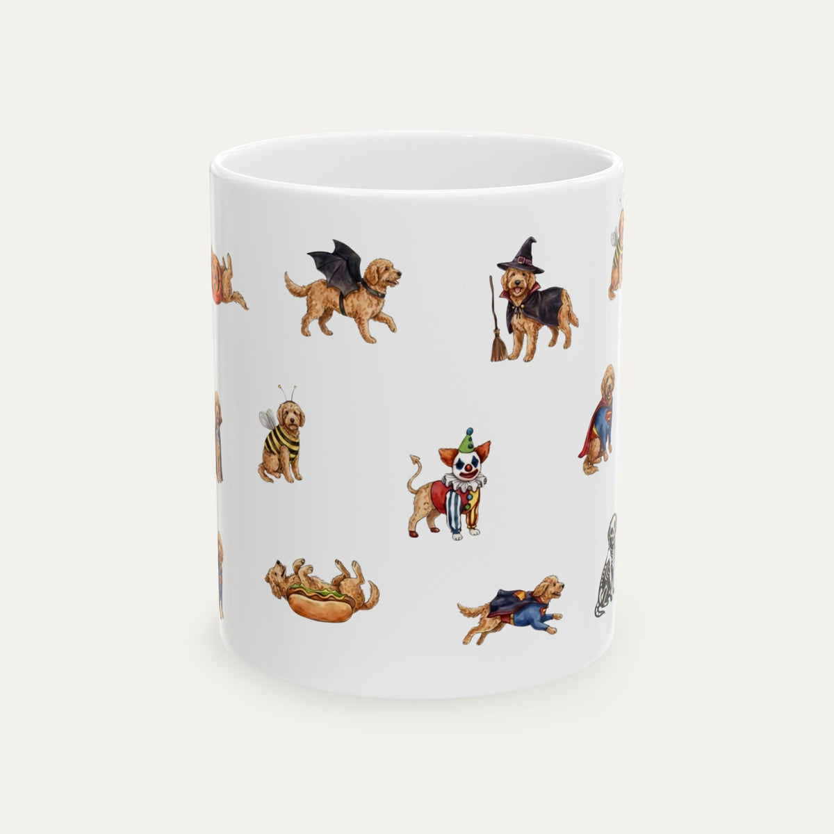 Goldendoodle Apricot Halloween mug