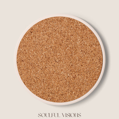 Shetland Sheepdog Ceramic Coaster French Toile