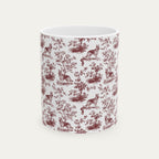 German Shepherd Burgundy Toile Mug