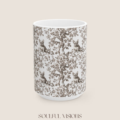 French Bulldog Toile De jouy Mug