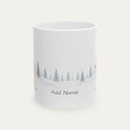Custom Siberian Husky White Christmas Santa Hat Mug