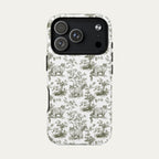Ragdoll Cat Sage Green Toile phone Case