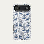 Rottweiler Blue Toile Phone case