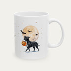 Custom Pitbull Black Halloween mug