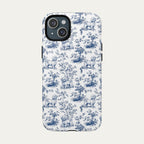 Maltese Blue Toile Phone case